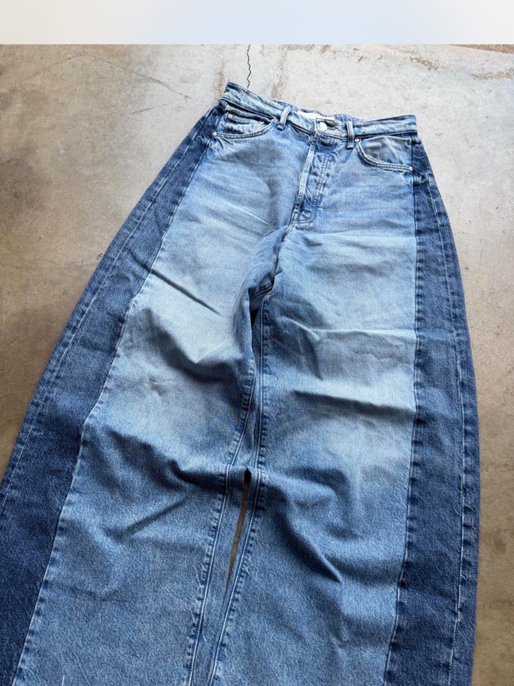 MOTHER Denim The Pipe Dream Button Sneak Fray Size 27 & 28 - Picture 2 of 7